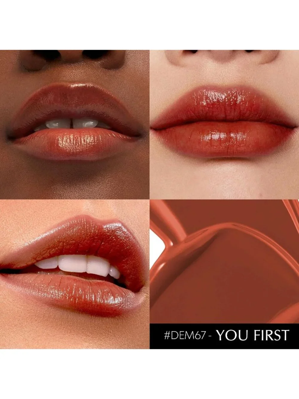 Women's DM67 Reddish Glow Reviver Moisture Lip Gloss Creamy Tinted Lip Balm